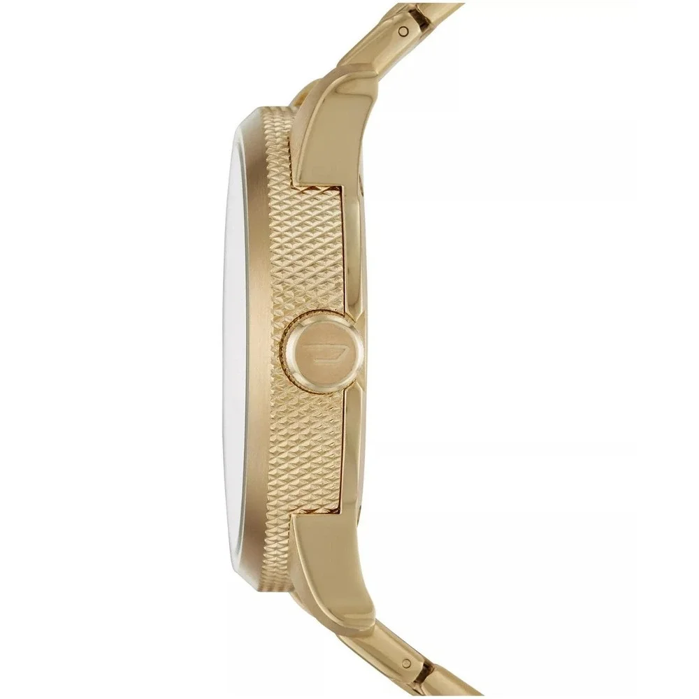 Diesel Men's Rasp Gold-Tone Stainless Steel Bracelet Watch 46x53mm